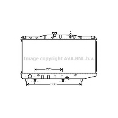 Фото Радиатор, охлаждение двигателя AVA QUALITY COOLING TO2325