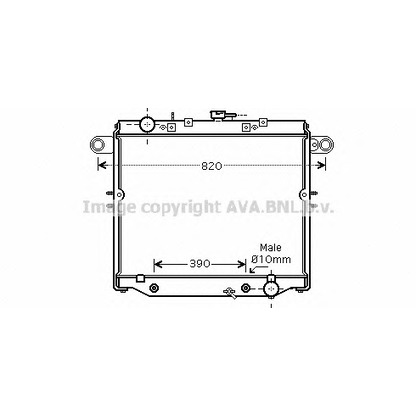 Foto Radiatore, Raffreddamento motore AVA QUALITY COOLING TO2329