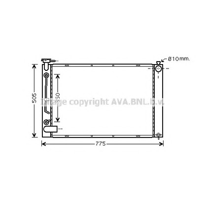 Photo Radiator, engine cooling AVA QUALITY COOLING TO2343