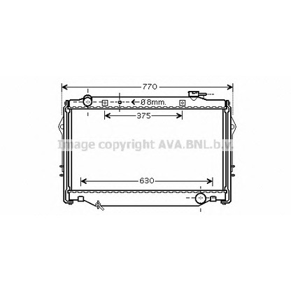 Foto Radiatore, Raffreddamento motore AVA QUALITY COOLING TO2375