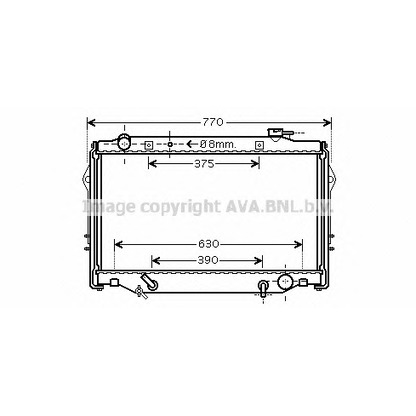 Photo Radiateur, refroidissement du moteur AVA QUALITY COOLING TO2376