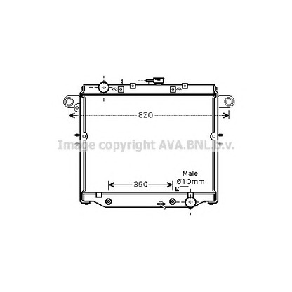 Foto Radiatore, Raffreddamento motore AVA QUALITY COOLING TO2378