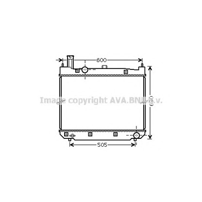 Foto Radiador, refrigeración del motor AVA QUALITY COOLING TO2471