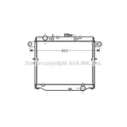 Photo Radiateur, refroidissement du moteur AVA QUALITY COOLING TO2477