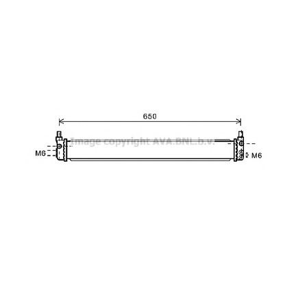 Photo Radiator, engine cooling AVA QUALITY COOLING TO2602