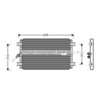 Photo Condenser, air conditioning AVA QUALITY COOLING TO5243