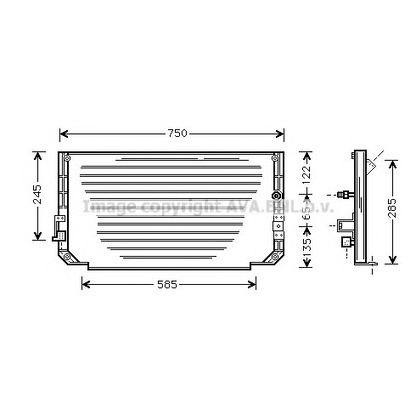 Фото Конденсатор, кондиционер AVA QUALITY COOLING TO5271