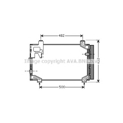 Photo Condenser, air conditioning AVA QUALITY COOLING TO5394D