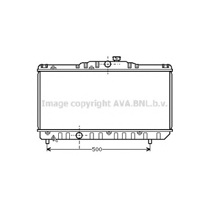 Zdjęcie Chłodnica, układ chłodzenia silnika AVA QUALITY COOLING TOA2117