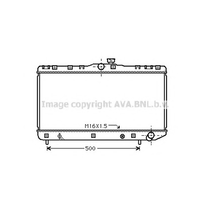 Фото Радиатор, охлаждение двигателя AVA QUALITY COOLING TOA2181