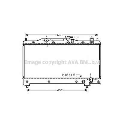 Фото Радиатор, охлаждение двигателя AVA QUALITY COOLING TOA2239