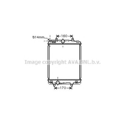 Photo Radiateur, refroidissement du moteur AVA QUALITY COOLING TOA2359