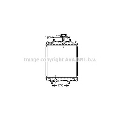 Foto Radiatore, Raffreddamento motore AVA QUALITY COOLING TOA2360