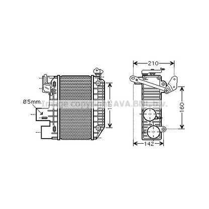 Photo Intercooler, charger AVA QUALITY COOLING TOA4365