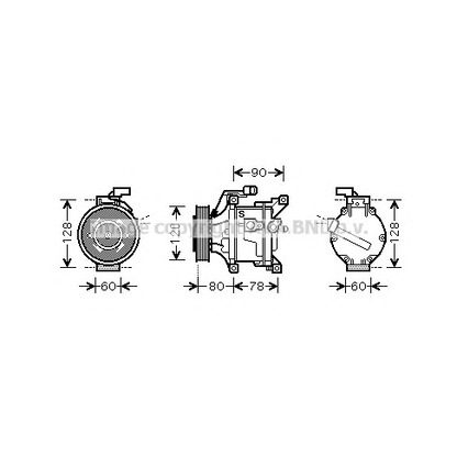 Foto Kompressor, Klimaanlage AVA QUALITY COOLING TOAK447