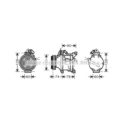 Foto Compresor, aire acondicionado AVA QUALITY COOLING TOK470