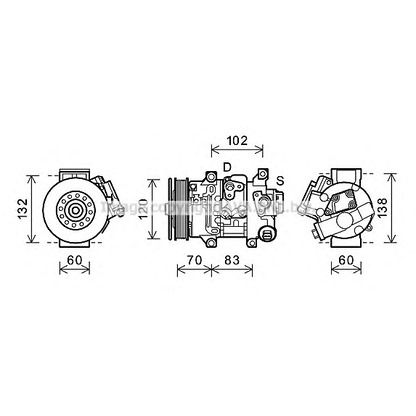 Foto Kompressor, Klimaanlage AVA QUALITY COOLING TOK627