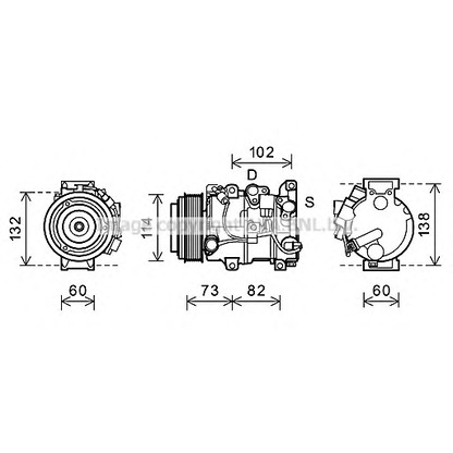 Foto Compresor, aire acondicionado AVA QUALITY COOLING TOK639