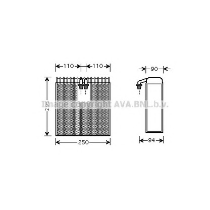 Foto Verdampfer, Klimaanlage AVA QUALITY COOLING TOV390