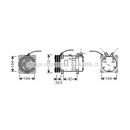 Foto Compresor, aire acondicionado AVA QUALITY COOLING UVAK034