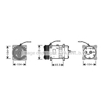 Foto Compresor, aire acondicionado AVA QUALITY COOLING UVAK039