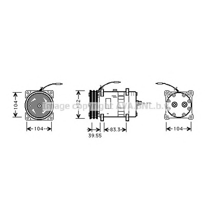 Photo Compressor, air conditioning AVA QUALITY COOLING UVAK046