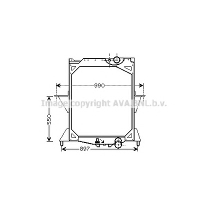 Photo Radiator, engine cooling AVA QUALITY COOLING VL2042