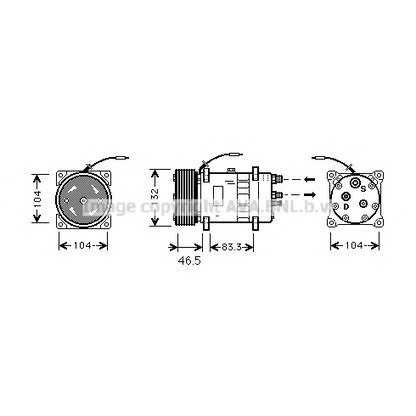 Photo Compressor, air conditioning AVA QUALITY COOLING VLAK026