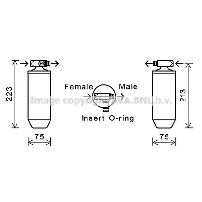 Photo Filtre déshydratant, climatisation AVA QUALITY COOLING VLD023