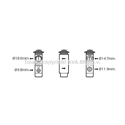 Фото Расширительный клапан, кондиционер AVA QUALITY COOLING VO1172