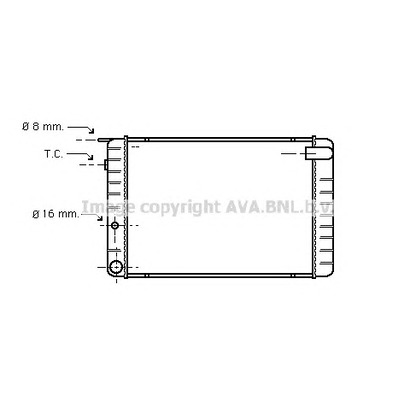 Photo Radiateur, refroidissement du moteur AVA QUALITY COOLING VO2011