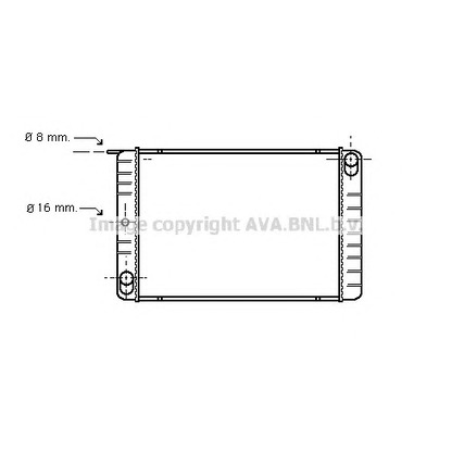 Photo Radiator, engine cooling AVA QUALITY COOLING VO2013