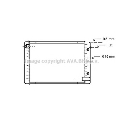 Photo Radiateur, refroidissement du moteur AVA QUALITY COOLING VO2023