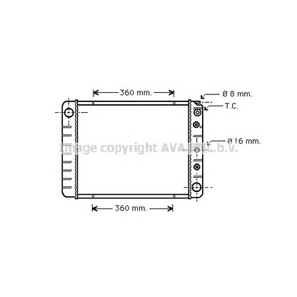 Photo Radiator, engine cooling AVA QUALITY COOLING VO2028