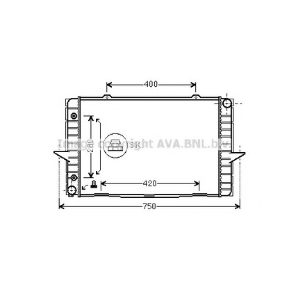 Foto Radiador, refrigeración del motor AVA QUALITY COOLING VO2064