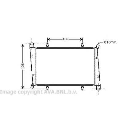 Photo Radiateur, refroidissement du moteur AVA QUALITY COOLING VO2130