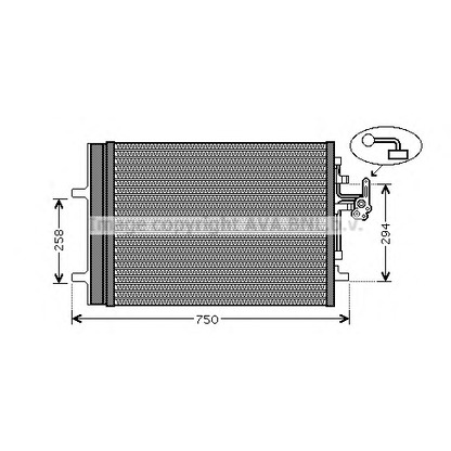 Photo Condenser, air conditioning AVA QUALITY COOLING VO5161