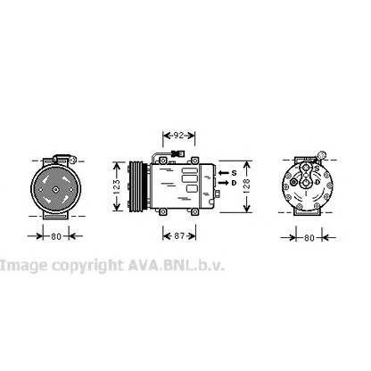 Foto Kompressor, Klimaanlage AVA QUALITY COOLING VOK029