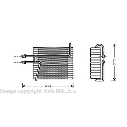 Photo Evaporator, air conditioning AVA QUALITY COOLING VOV026