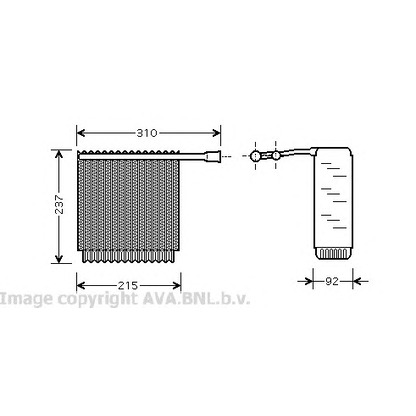 Photo Evaporateur climatisation AVA QUALITY COOLING VOV125