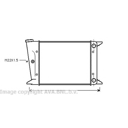 Zdjęcie Chłodnica, układ chłodzenia silnika AVA QUALITY COOLING VW2004