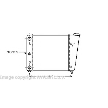 Photo Radiator, engine cooling AVA QUALITY COOLING VW2022