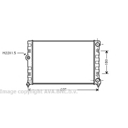 Photo Radiateur, refroidissement du moteur AVA QUALITY COOLING VW2109