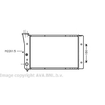 Photo Radiateur, refroidissement du moteur AVA QUALITY COOLING VW2123