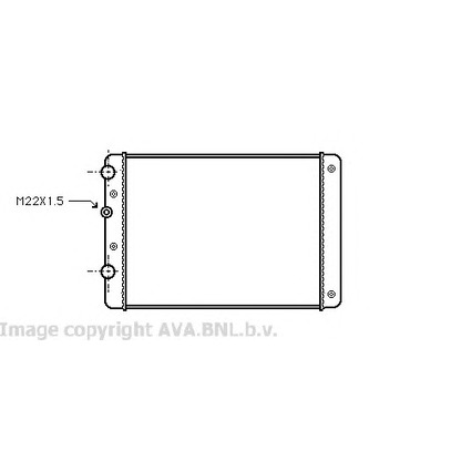 Foto Radiador, refrigeración del motor AVA QUALITY COOLING VW2130