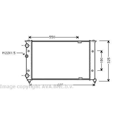 Photo Radiator, engine cooling AVA QUALITY COOLING VW2156