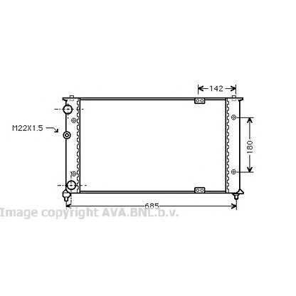 Foto Radiatore, Raffreddamento motore AVA QUALITY COOLING VW2192