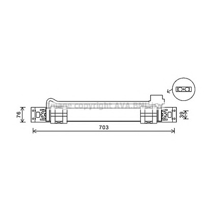 Foto Radiador de aceite, aceite motor AVA QUALITY COOLING VW3315