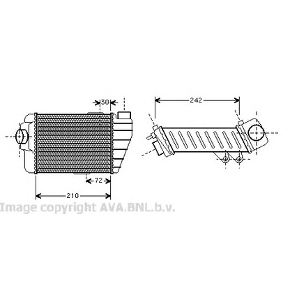 Photo Intercooler, charger AVA QUALITY COOLING VW4158