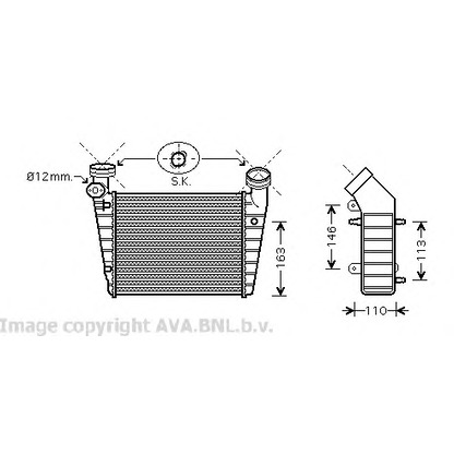 Photo Intercooler, charger AVA QUALITY COOLING VW4216